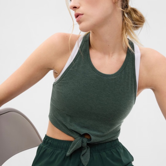 GAP Other - NWT TAN GapFit Breathe Tie-Front Cropped Brami